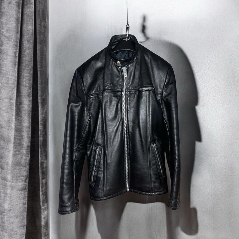 Vintage Coronet Women’s 80’s Zipper Leather Motocycle Jacket Black Size 40 / M